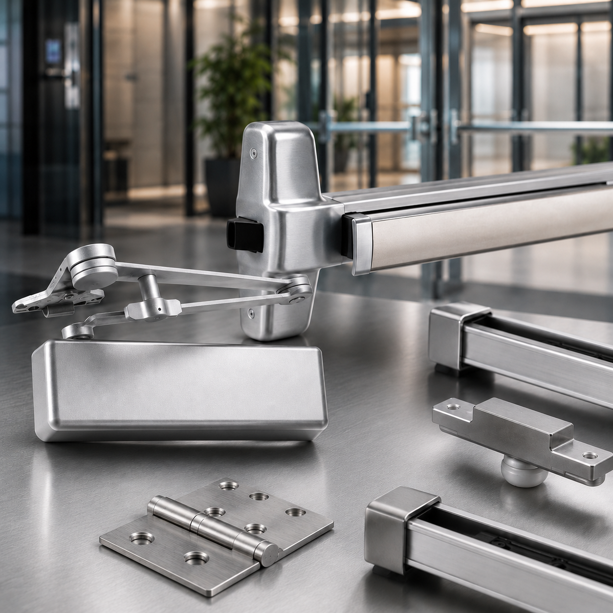 Commercial door hardware